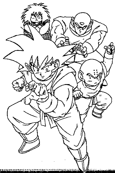 coloring pages dragonball z
