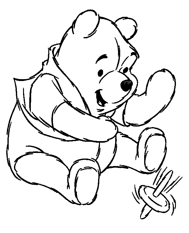 winnie pooh coloring pages birthday. My Family Fun - Coloring Page
