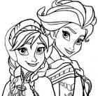  Anna And Elsa Coloring Pages 