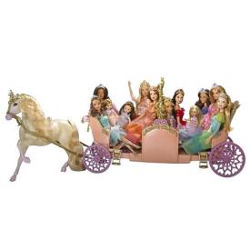  Barbie 12 Dancing Princesses Horse Carriage 