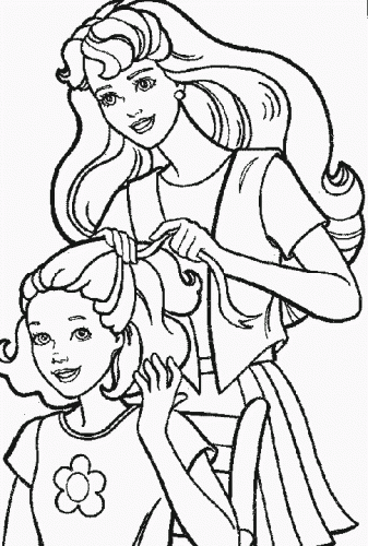 Barbie doll coloring pages Picture 1