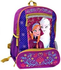  Disney Frozen 16 inch Backpack Berry Floral 