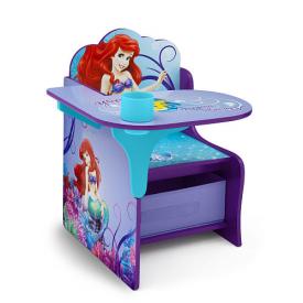  Disney Little Mermaid Chair Desk with Storage Bin 