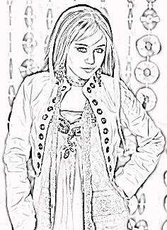 Hannah Montana Coloring Pages on Hannah Montana Pictures To Color