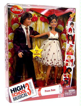 My Family Fun High School Musical 3 Prom Dolls Troy Gabby Gabriella And Troy To The Prom