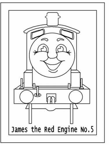 James Engine no 5 coloring free pages