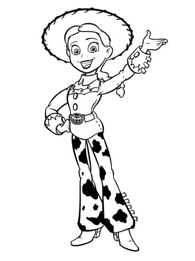 Home -> Toy Story -> -> Jessie Coloring Pages Disney