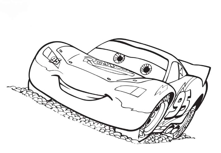 coloring pages disney cars. Lightning McQueen Coloring