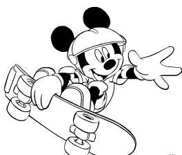 Coloring Mickey online by Disney