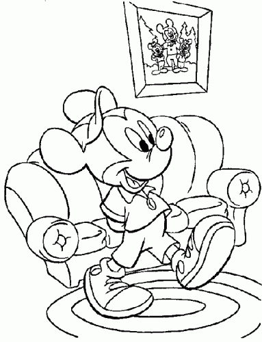 Mickey mouse printable coloring pages