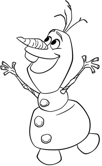 olaf coloring pages cute - photo #22
