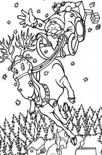 Online Coloring Pages on Coloring Games Page Online Santa Claus
