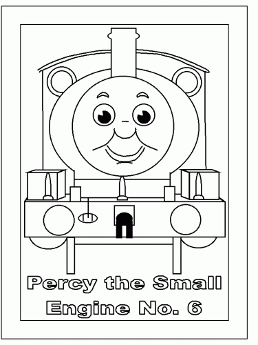 Percy the small engine no 6 coloring