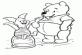  Pigglet and Winnie the Pooh coloring page 
