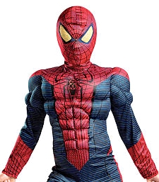 Spider Man Movie Muscle Light up Halloween Costume 