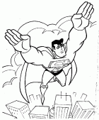  Superman Flying coloring pages 