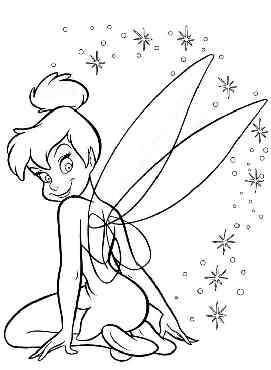 Tinkerbell free coloring