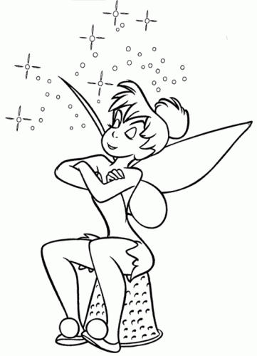 coloring pages disney tinkerbell. Tinker Bell Trilly Disney
