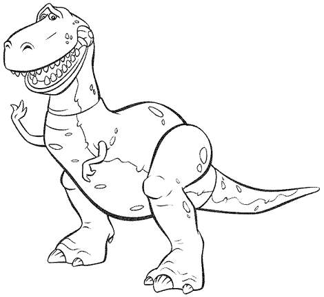 Toy Story Rex Coloring Pages