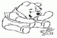 Winnie the Pooh happy printable coloring page