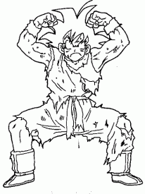  DragonBall Z Goku Coloring page 
